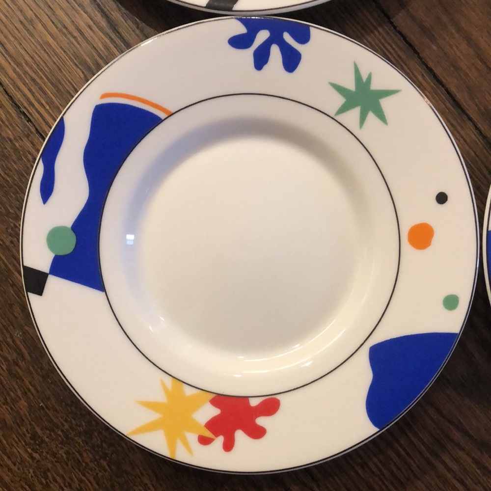 4x patterned dessert plate - Picture 2 of 7
